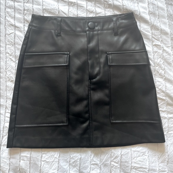 Zara Dresses & Skirts - ZARA VEGAN LEATHER SKIRT